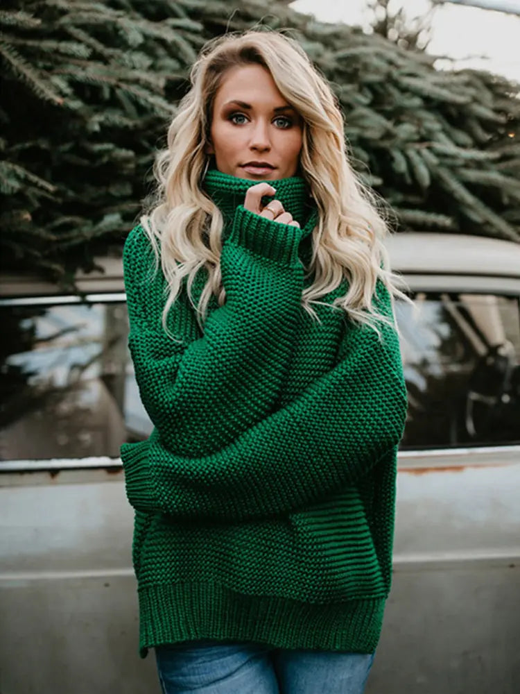 SARAH | Warm Knitted Turtleneck Sweater