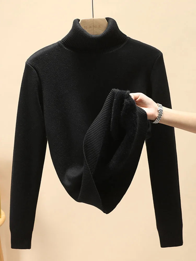 IVY | THICKEN VELVET TURTLENECK