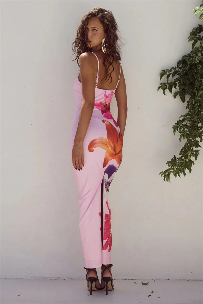 VALERIA | Floral Print Long Dress