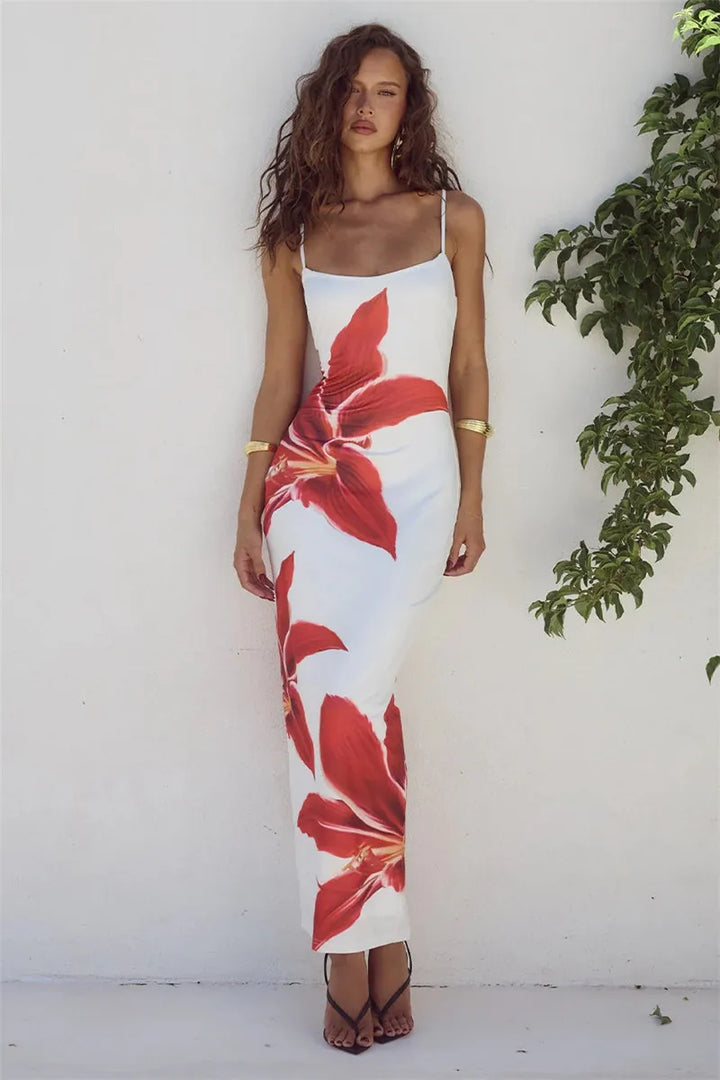 VALERIA | Floral Print Long Dress