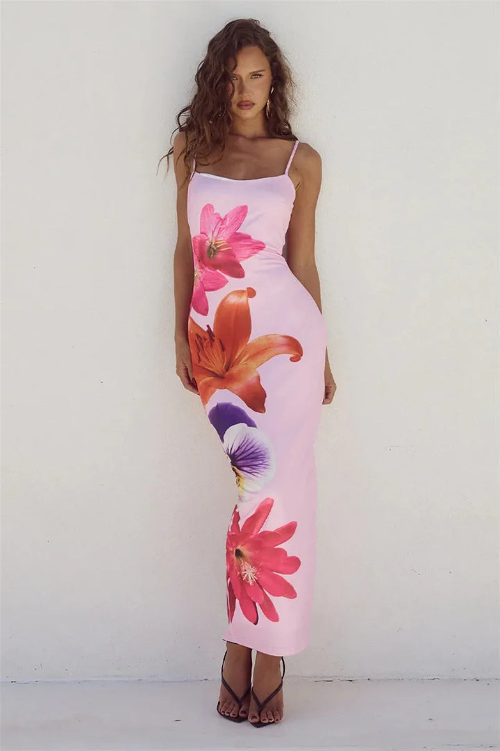 VALERIA | Floral Print Long Dress