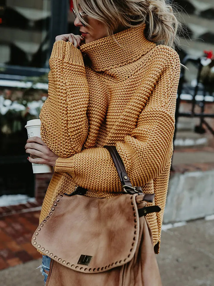 SARAH | Warm Knitted Turtleneck Sweater