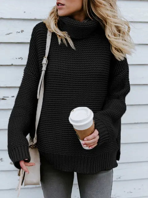 SARAH | Warm Knitted Turtleneck Sweater